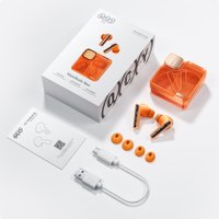 Наушники QCY MeloBuds Neo (оранжевый)