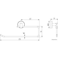 Держатель для бумажных полотенец Ledeme L1703-2
