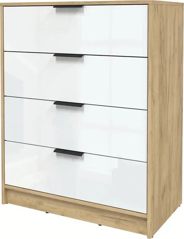 

Комод Интерлиния Концепт КТ-К80 Глосс (дуб золотой/белый глянец)