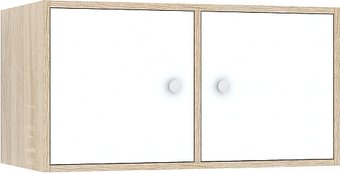 Шкаф распашной MFMaster Прайм-21-1 (дуб сонома/белый)