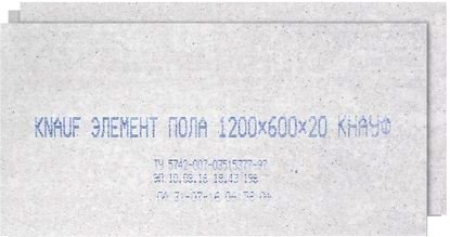 

Влагостойкий гипсоволоконный лист KNAUF Элемент пола 20х600х1200 585590