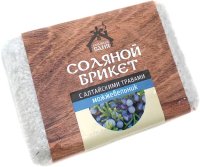 Соляной брикет для бани Соляная баня С алтайскими травами Можжевельник