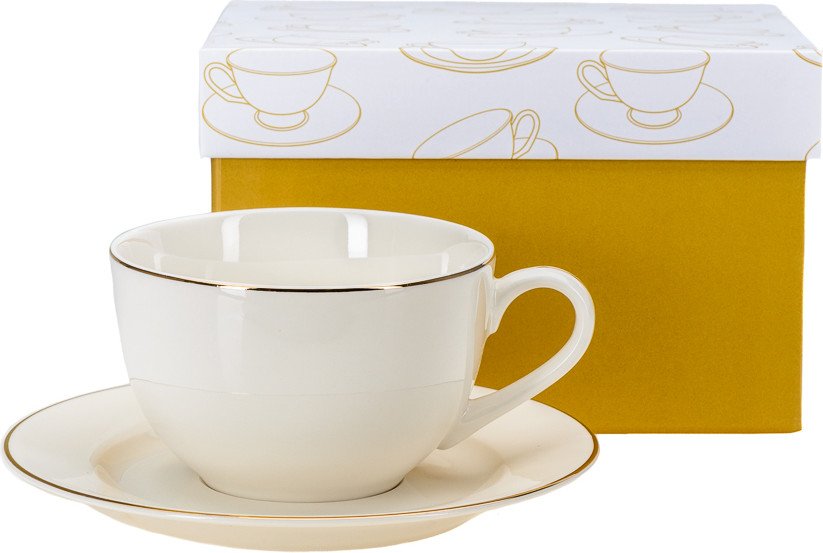 

Чашка с блюдцем Хаузваре Трейд Экспорт RN10003-1G 110934