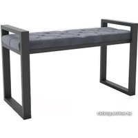 Банкетка Hype Mebel Бридж (черный/серый)