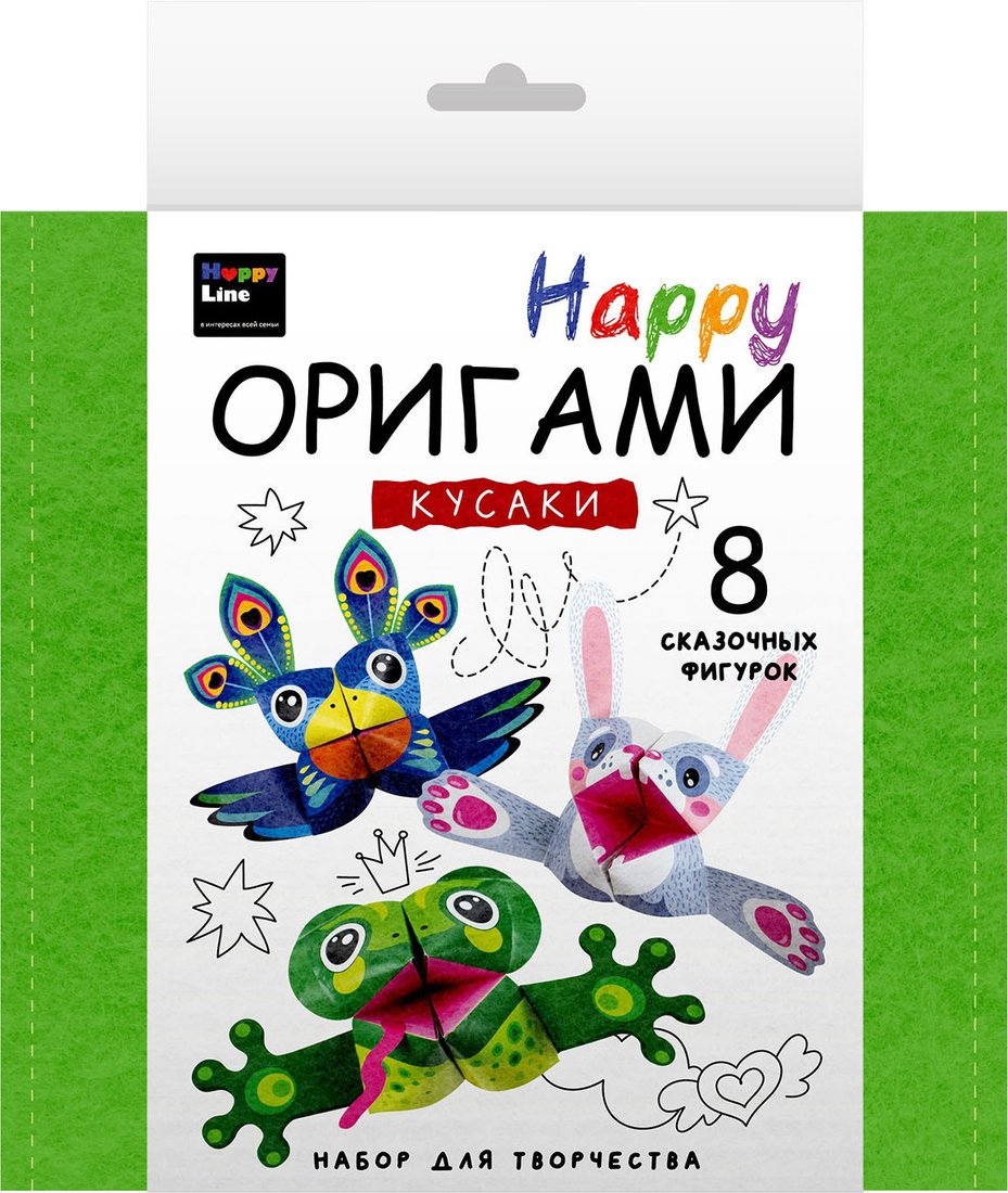 

Набор для создания поделок/игрушек HappyLine Happy Оригами. Кусаки 83385
