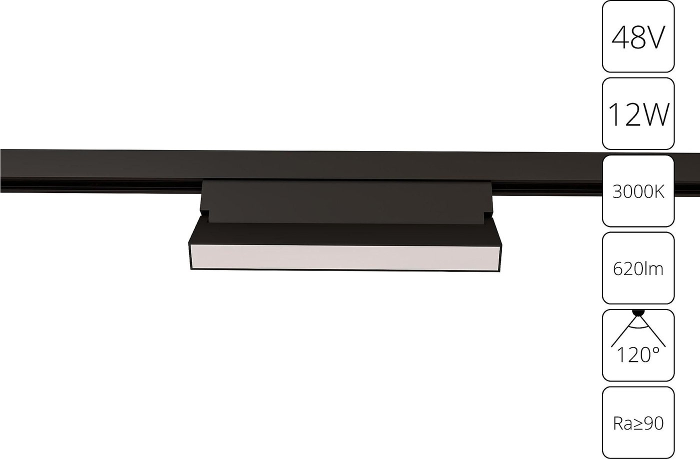 

Трековый светильник Arte Lamp Linea A4679PL-1BK