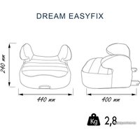 Детское сиденье Nania Dream Easyfix Luxe (синий)