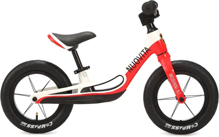 

Беговел Nuovita Mobinni N1 (красный/белый)