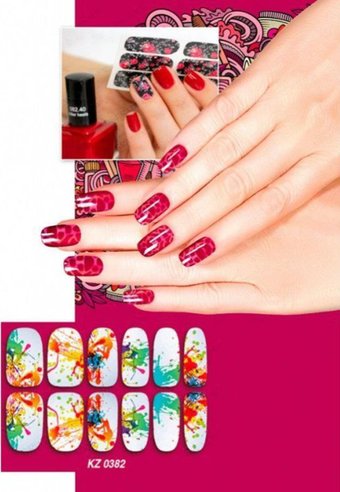 Пленка для дизайна ногтей Bradex Акварель KZ 0382
