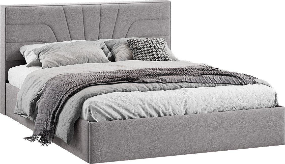 Кровать Трия Пандора с ПМ 160x200 Тип 1 (микрошенилл Relax Mocco)