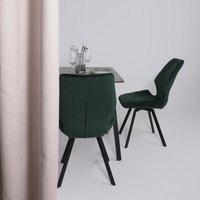 Кухонный стол Мамадома Tirk radial-110 раздвижной 110-142х70 (дымчатая керамика/черный)