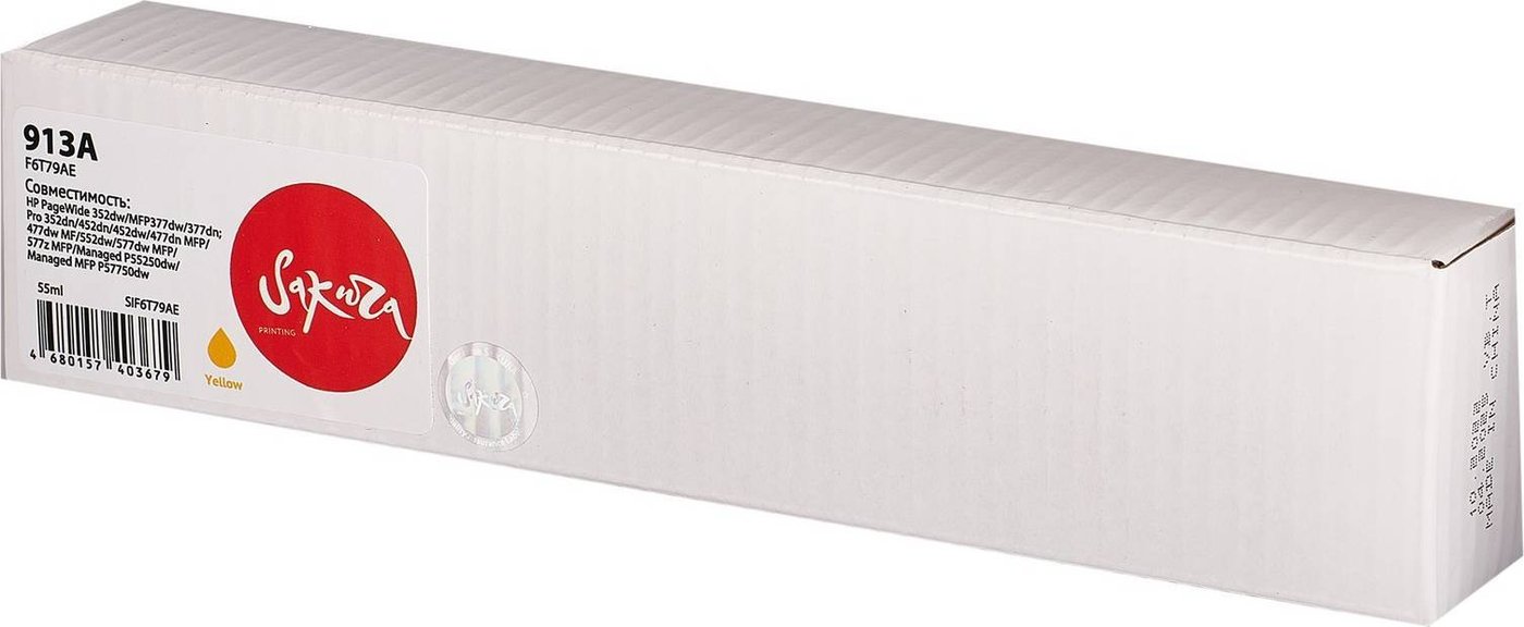 

Картридж Sakura Printing SIF6T79AE (аналог HP 913A Yellow)
