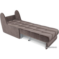 Кресло-кровать Мебель-АРС Барон №2 (бархат, серо-шоколадный Star Velvet 60 Coffee) в Барановичах