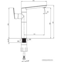 Смеситель Deante Arnika BQA R20K (золото)