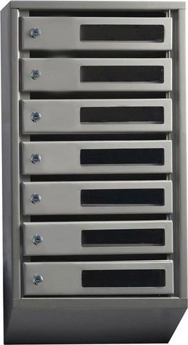 Почтовый ящик Klesto Вертикальный 7 секций (с окошком, с задней стенкой)