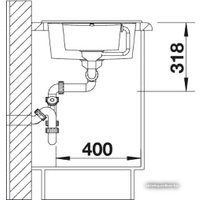 Кухонная мойка Blanco Metra 6 S Compact 513473 (антрацит)