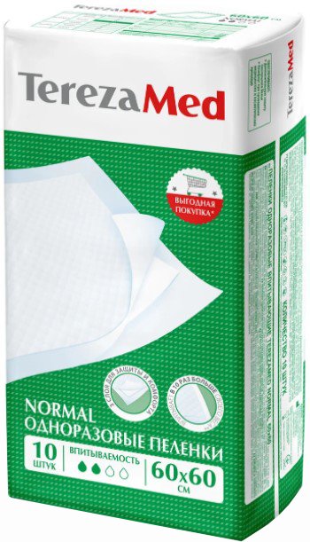 

Пеленки Tereza Med Впитывающие Normal 60x60 (10 шт)