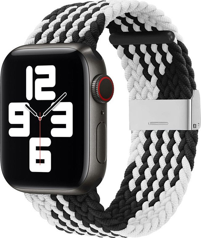 

Ремешок Hurtel Strap Fabric для Apple Watch Ultra/8/7/6/SE/5/4/3/2, 49мм/45мм/44мм/42мм (черный/белый)