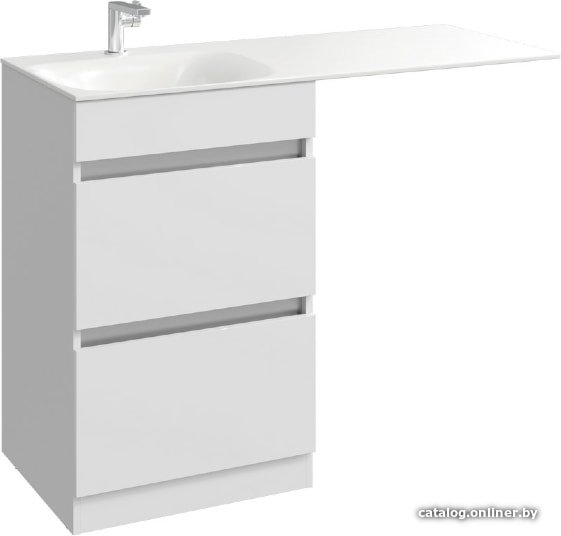 Aqwella Тумба Forma 115 FOR01052 R с умывальником Forma FOR.11.04.D-R