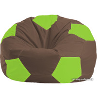 Кресло-мешок Flagman Мяч Стандарт М1.1-325 (коричневый/салатовый)