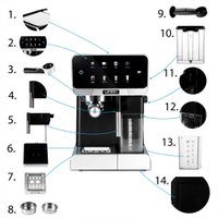 Рожковая кофеварка Yoer Creamo EMF03BK