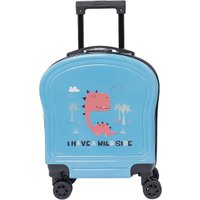 Чемодан-спиннер Ecotope Динозавр 324-S-1-16-NAV (голубой)