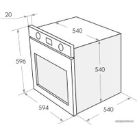 Электрический духовой шкаф MAUNFELD CEOH.6512B