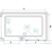 Душевой уголок RGW CL-48B (CL-14B + Z-050-1B) 32094892-014 120x90 (черный/прозрачное стекло)