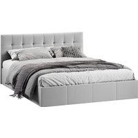 Кровать Трия Эмма с ПМ 160x200 (велюр Confetti Silver)