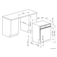 Встраиваемая посудомоечная машина Smeg PL292DB