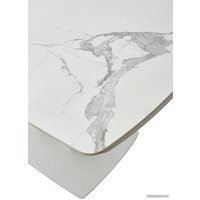 Кухонный стол M-City Alatri 120 Gloss 614M04391 (Staturio White Solid Ceramic/White)