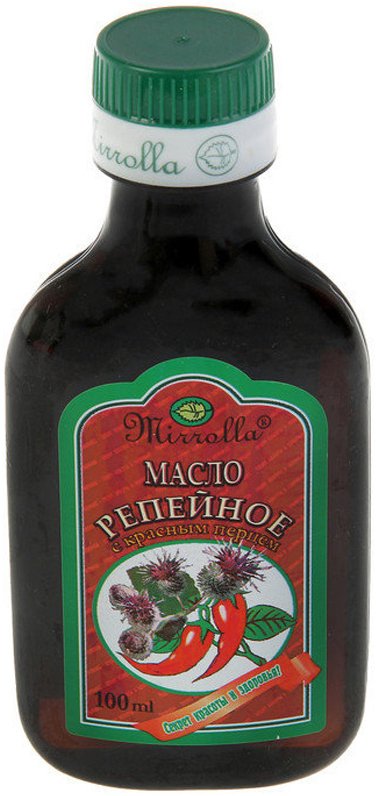 

Масло Mirrolla Репейное с красным перцем 100 мл