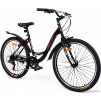 Велосипед Delta Butterfly 26 2607 (черный/розовый)