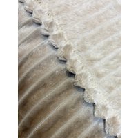Плед Миланка Vse Doma 180x200 (полоса/бежевый)