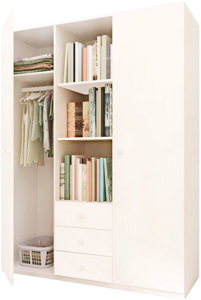 

Шкаф распашной Polini Kids Simple трехсекционный 0001632.9 (белый)