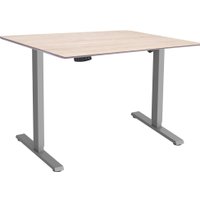 Стол с регулировкой высоты ErgoSmart Wooden Electric Desk Slim 1300х750х27 мм (скошенный край, дуб беленый/серый)