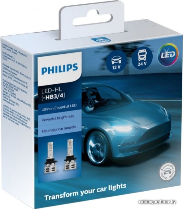 Светодиодная лампа Philips HB3/HB4 Ultinon Essential LED 2шт
