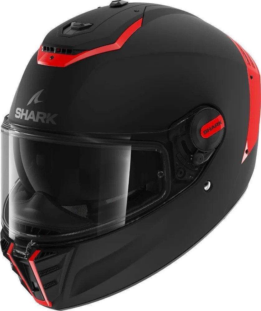 Мотошлем Shark Spartan Rs Blank (р. M, черный матовый/красный)