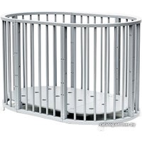 Кроватка-трансформер Bambini М.01.10.14 (серый)