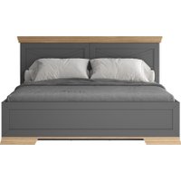 Кровать Black Red White Marselle LOZ160х200 с ящиками (дымчатый алмаз/дуб урбан янтарный/дымчатый алмаз)