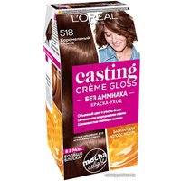 Крем-краска для волос L'Oreal Casting Creme Gloss 518 карамельный мокко