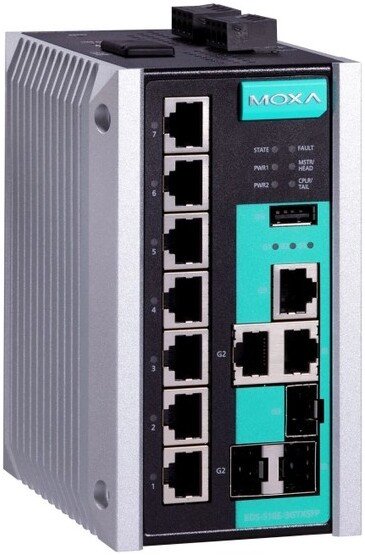 Управляемый коммутатор 2-го уровня Moxa EDS-510E-3GTXSFP-T