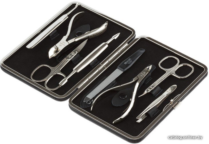 Набор для маникюра и педикюра Dewal 906BLACK (черный)