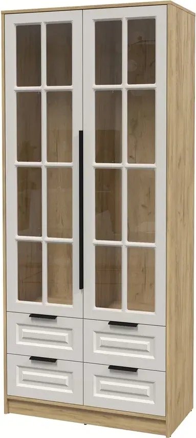 

Шкаф-витрина Интерлиния Концепт КТ-ШВ2 Деко (дуб золотой/кашемир)