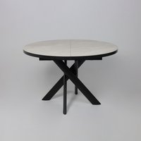 Кухонный стол Мамадома Ronaldo-120 раздвижной 120-160 (onyx premium cer/черный)