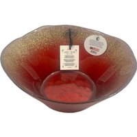 Ваза для фруктов Akcam Фейрверк 14447/R (21см, красный)