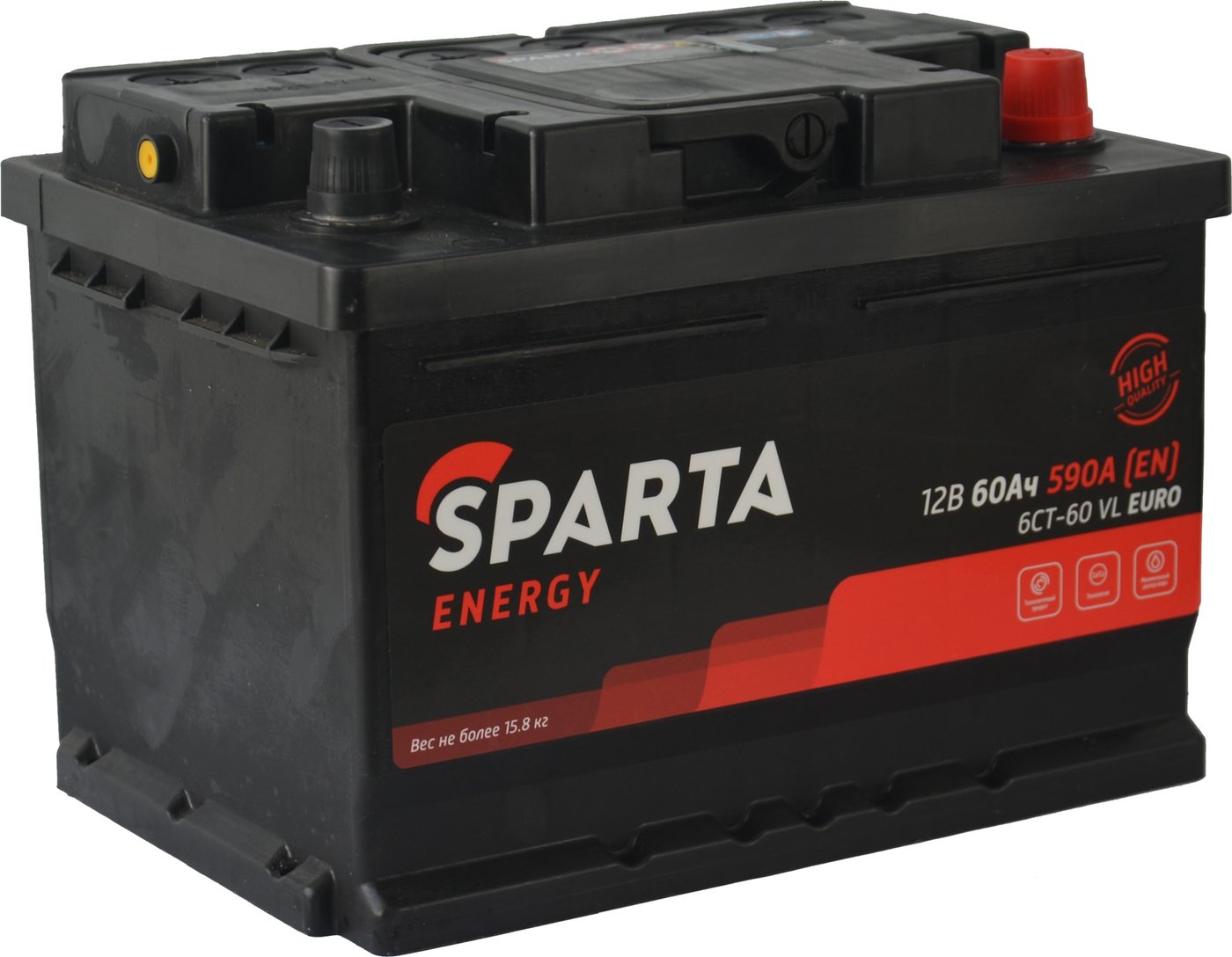 

Автомобильный аккумулятор Sparta Energy 6CT-60 VL Euro (60 А·ч)