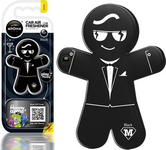 Aroma Car Ароматизатор пластиковый Manny Black 92993