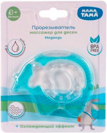 Прорезыватель Мама Тама Медведь MT/114 (голубой)