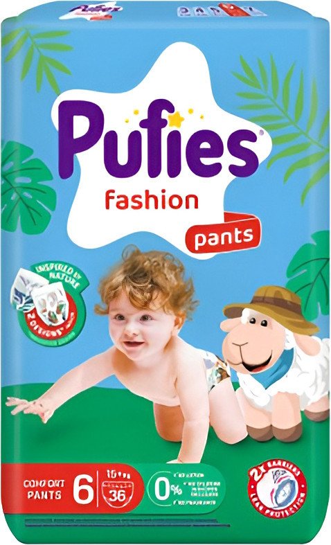 Трусики-подгузники Pufies Pants Fashion Extra Large 15+кг (36 шт)